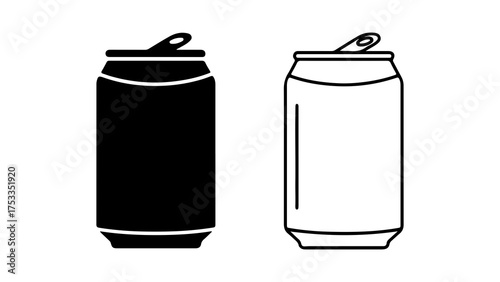 Aluminum cans with pull tabs with transparent background