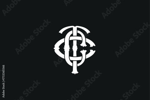 cct luxury initial monogram clothing brand, logomonogram logo, Monogram collection letter dbu, interlock, modern style good for brand, clothing, apparel, streetwear, baseball, basketball, football