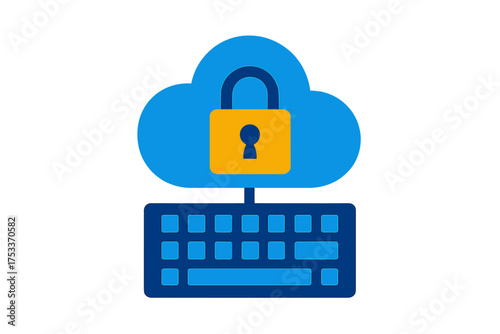 Digital keyboard interface securing cloud computing access and data protection