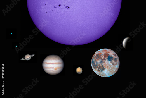 Sistema solare ripreso con telescopio personale, non fatto con Ai