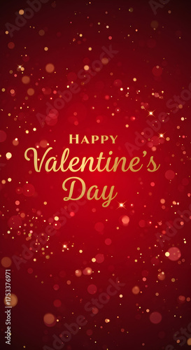 Valentines day festive red background