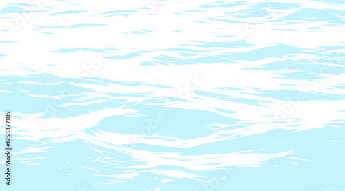 The rippling blue and white water creates a soothing, abstract scene, with gentle waves and light reflections enhancing its tranquil and minimalist aesthetic offering visual calm