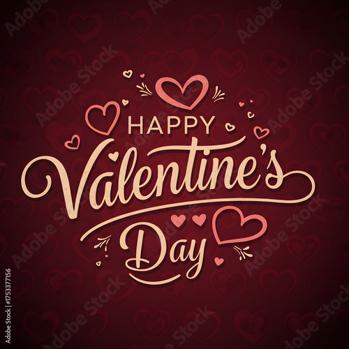 Valentines day greeting design