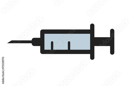 Medical syringe used for vaccination, drug injection, or administering medicine