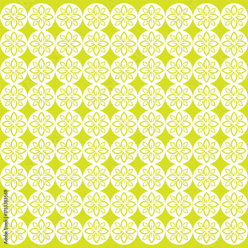Seamless pattern leaf green vector image