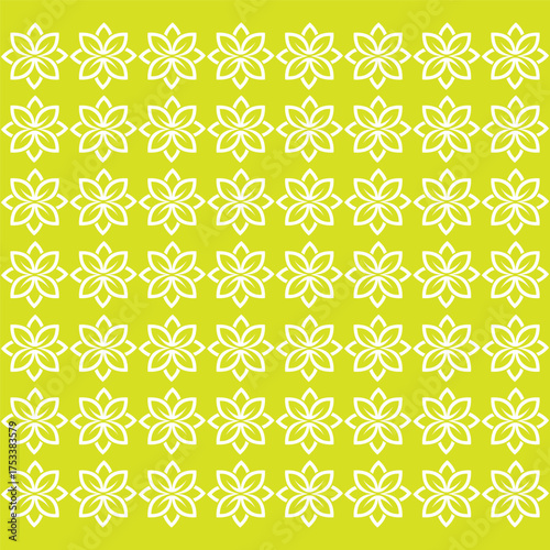 Seamless pattern leaf green vector image
