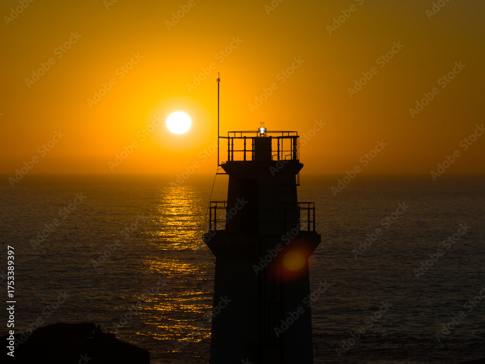 Fototapeta premium Faro y Santuario de Muxia en A Coruña
