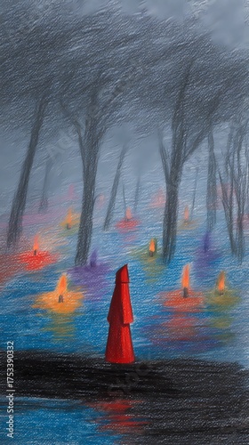 A haunting Slavic nun stands in silence, her presence bridging faith, myth, and the darker side of spirituality.