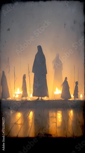 A haunting Slavic nun stands in silence, her presence bridging faith, myth, and the darker side of spirituality.