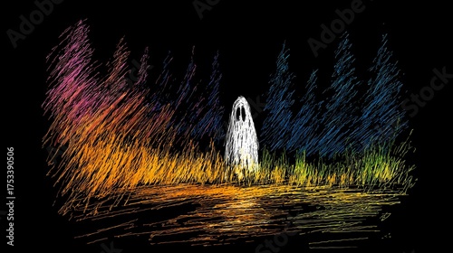 A haunting Slavic nun stands in silence, her presence bridging faith, myth, and the darker side of spirituality.