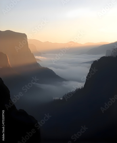 Misty Morning Peaks