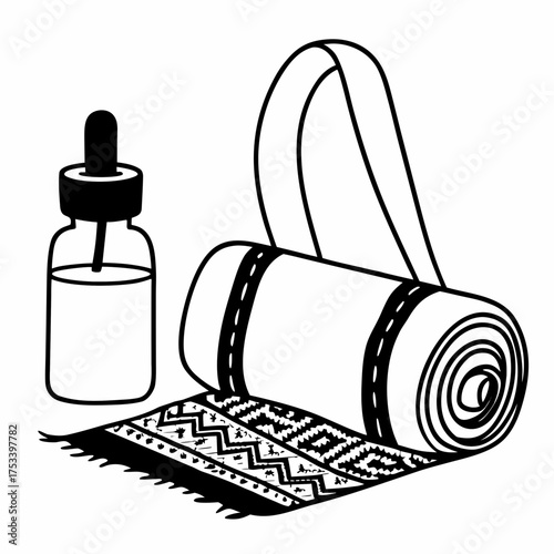  cork-yoga-strap--cedarwood-essential-oil--cloth