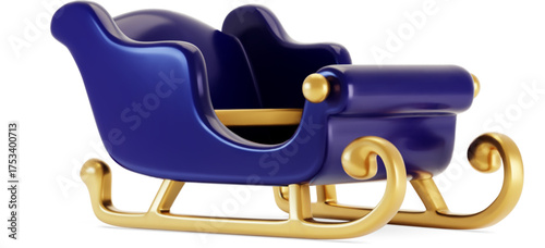 Blue Santa Sled