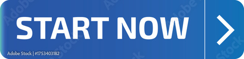 Start Now Call to Action Button Icon with Directional Arrow, Clickable Web Interface Element