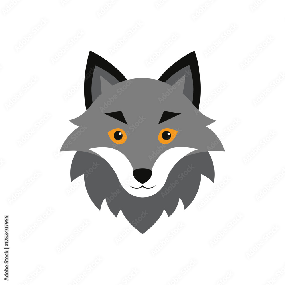 custom made wallpaper toronto digitalwolf head icon clipart vector on transparent background