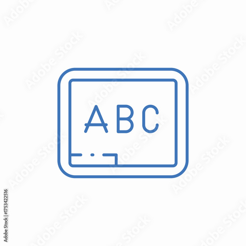 abc letters icon sign vector