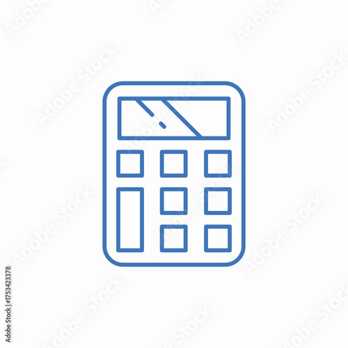 calculator icon icon sign vector