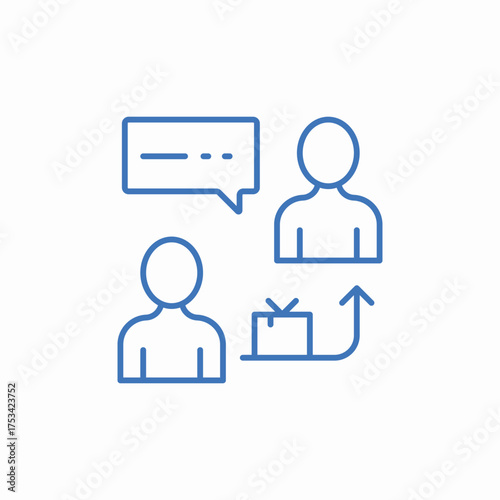 client service icon sign vector