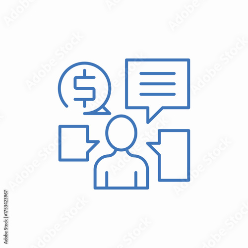 consultant service icon sign vector