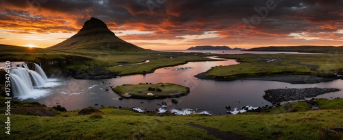 sunrise over the lake