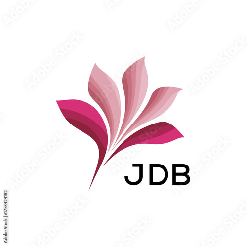 Modern Pink Leaf Logo Vector, JDB Later Logo, Gradient Petal Logo Concept, Creative Minimal Nature Logo, 

JDB floral, abstract, JDB logo, leaf, petal, JDB pink, gradient, JDB design, icon, vector, JD