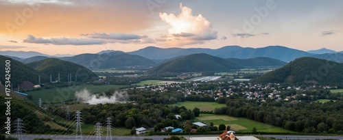 panoramic view of the mountains
