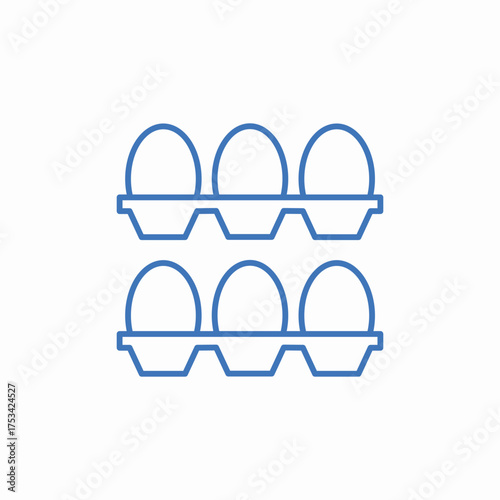 eggs cartoon icon sign vector