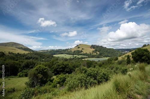 view of the mountains from the hill