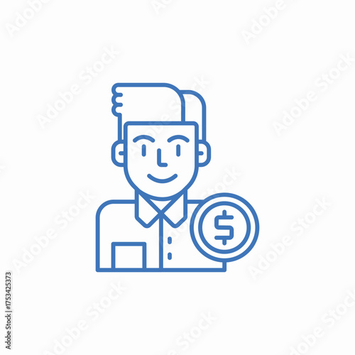 home tenant icon sign vector