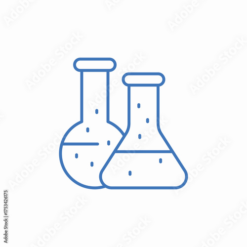 lab tubes icon sign vector