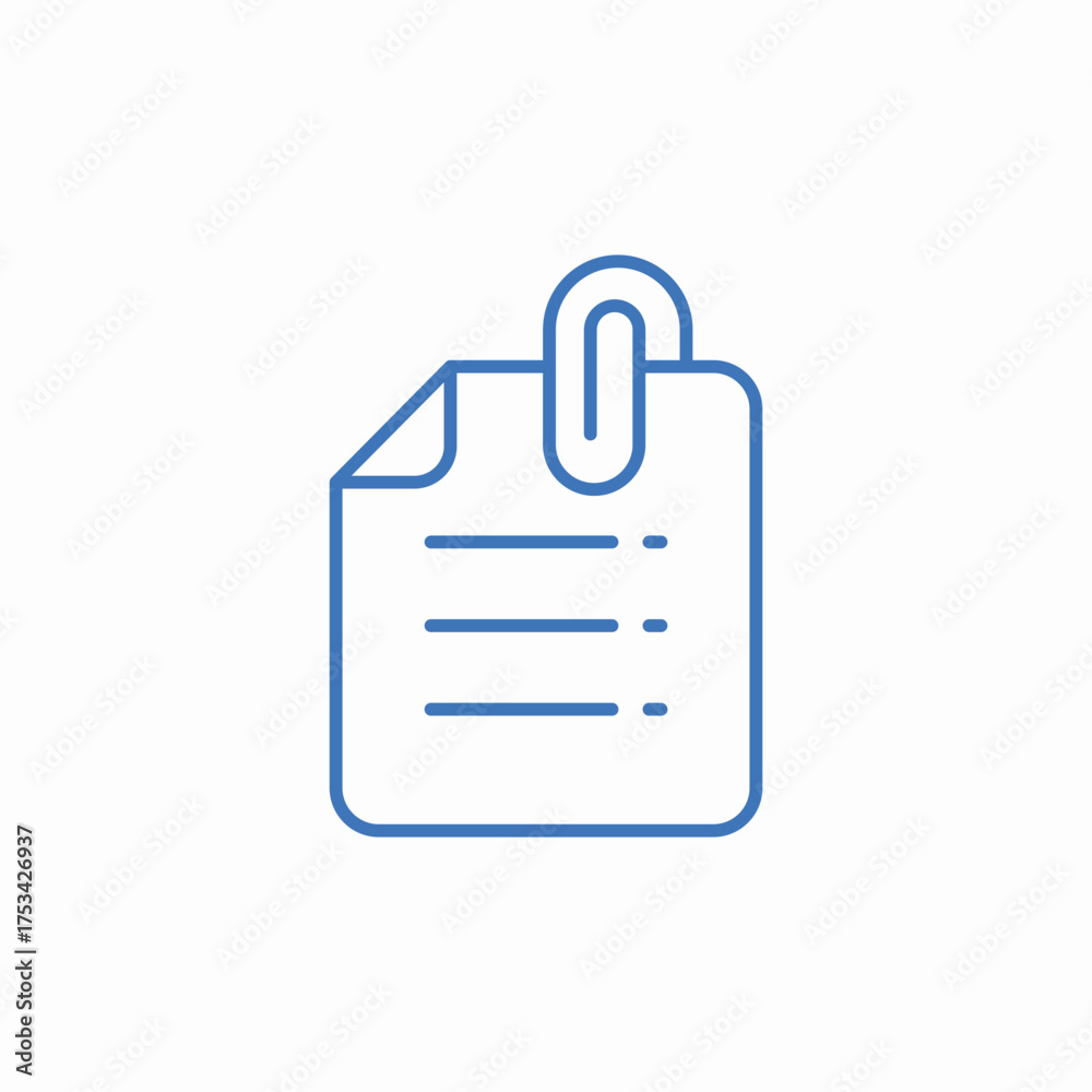 Obraz premium note files icon sign vector