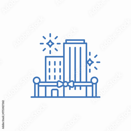 opening ceremony icon sign vector