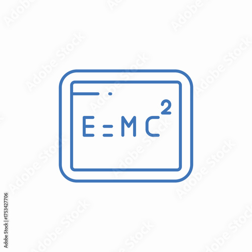physics equuivalence icon sign vector