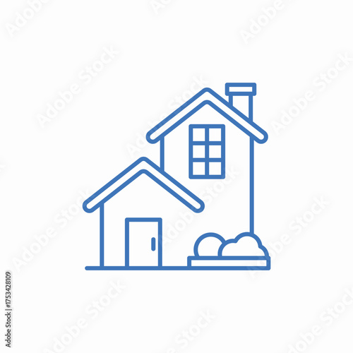 real estate icon sign vector