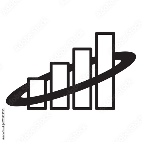 Graphic dual tone icon. 
