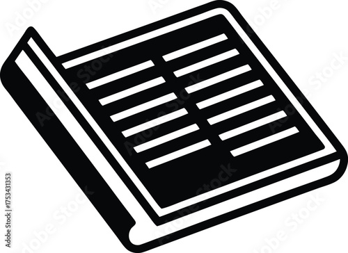 Payroll Register Book vector icon