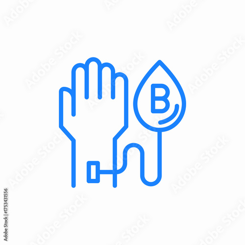 blood infusion icon sign vector