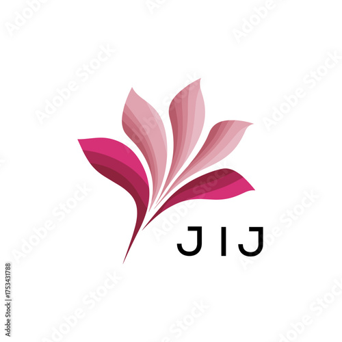 Modern Pink Leaf Logo Vector, JIJ Later Logo, Gradient Petal Logo Concept, Creative Minimal Nature Logo, 

JIJ floral, abstract, JIJ logo, leaf, petal, JIJ pink, gradient, JIJ design, icon, vector, JI