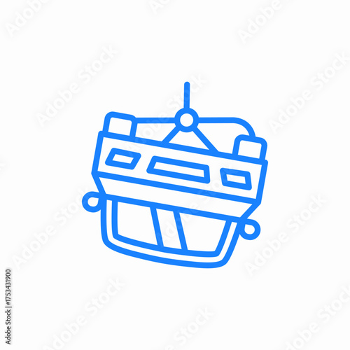 car evacuation icon sign vector