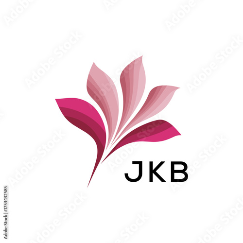 Modern Pink Leaf Logo Vector, JKB Later Logo, Gradient Petal Logo Concept, Creative Minimal Nature Logo, 

JKB floral, abstract, JKB logo, leaf, petal, JKB pink, gradient, JKB design, icon, vector, JK