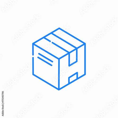 box parcel icon sign vector
