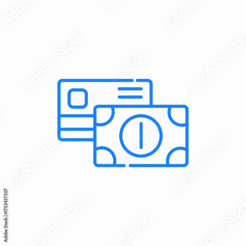 cash payment icon sign vector