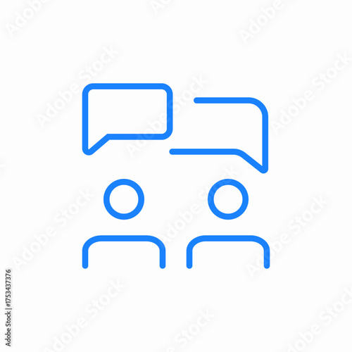 chatting conversation icon sign vector