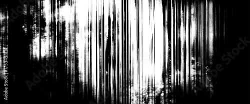 Vector scary old black and white grunge wall, horror wall