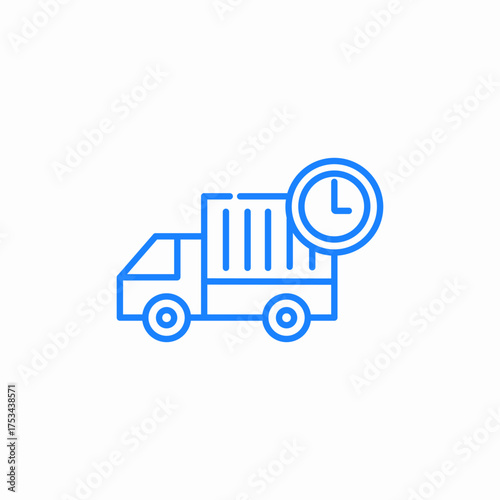 delivery time icon sign vector