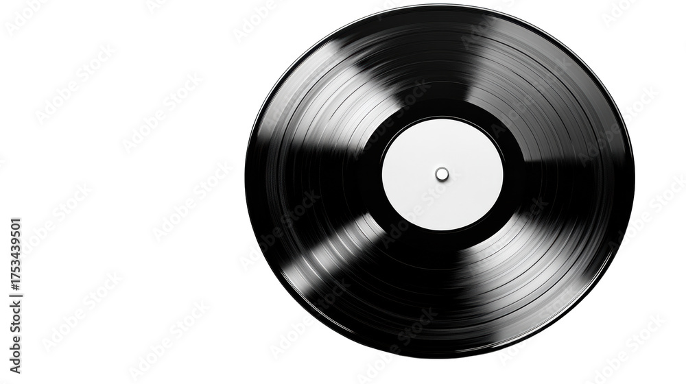 Obraz premium Vinyl Record on Transparent Background