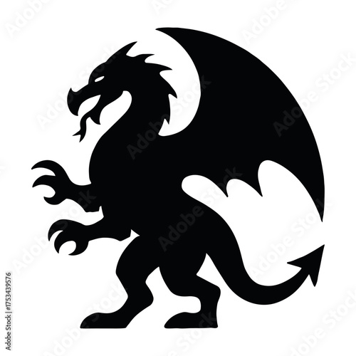 Dragon Silhouette Vector