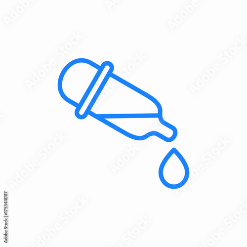 pipette drop icon sign vector
