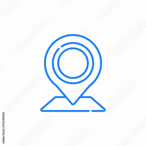 placeholder map icon sign vector