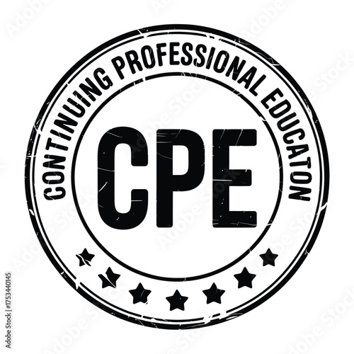 Continuing professional education cpe stamp seal